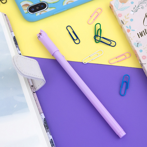 Ручка "Happy cat" (фиолетовая)