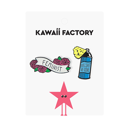 Набор значков "Feminist"