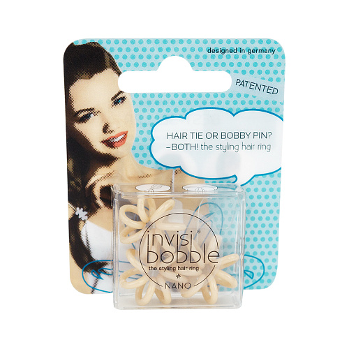 Best Резинка-браслет для волос invisibobble NANO To Be or Nude to Be (с подвесом)