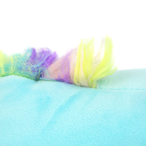 Игрушка-подушка "Радужный единорог" (голубой)