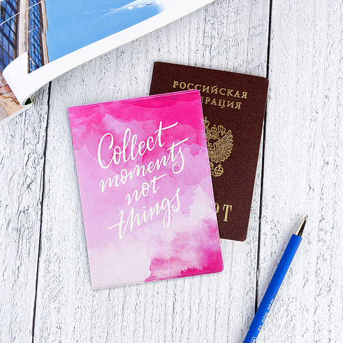 Обложка для паспорта "Collect moments"