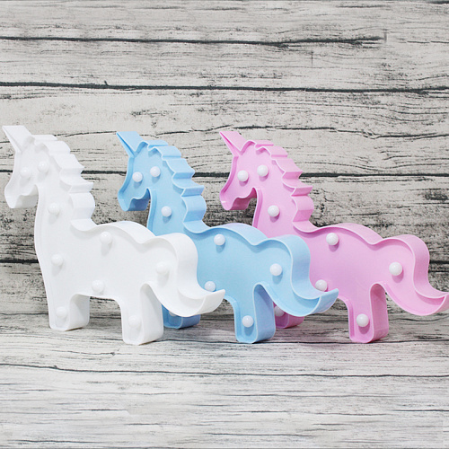 Ночник "Единорог" (розовый)