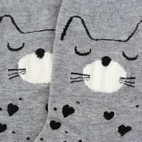 Носки "Котейка" (серые)