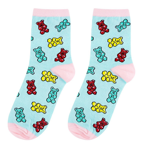 Носки "Мишки на мятном", разм.35-39