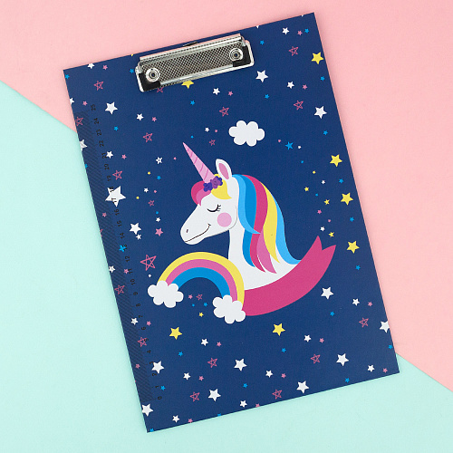 Папка-планшет "Unicorn" (синий)