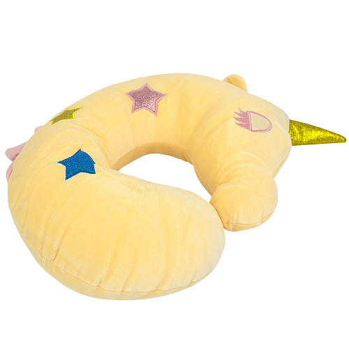 Подушка для путешествий "Единорог" (желтый)