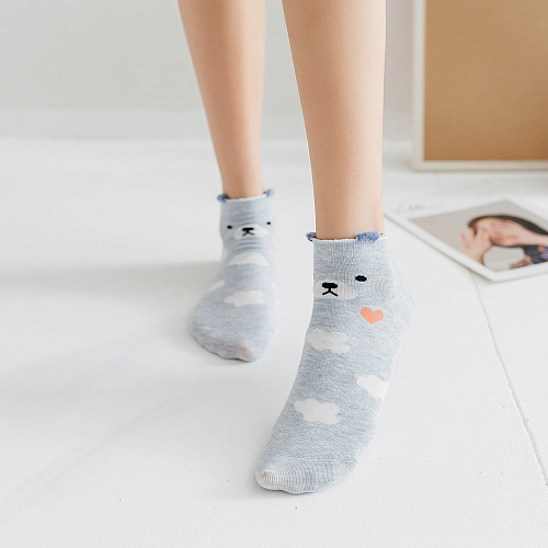 Носки "Зверушки" (голубые)