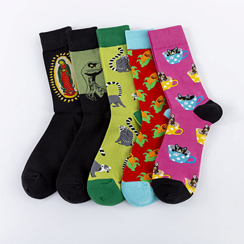 Носки "Лемуры" (зеленые)