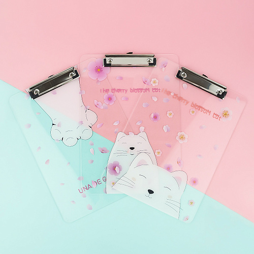 Папка-планшет "Прозрачный" (мордочка кота)