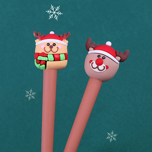 Ручка "Новый год" олень в шарфе