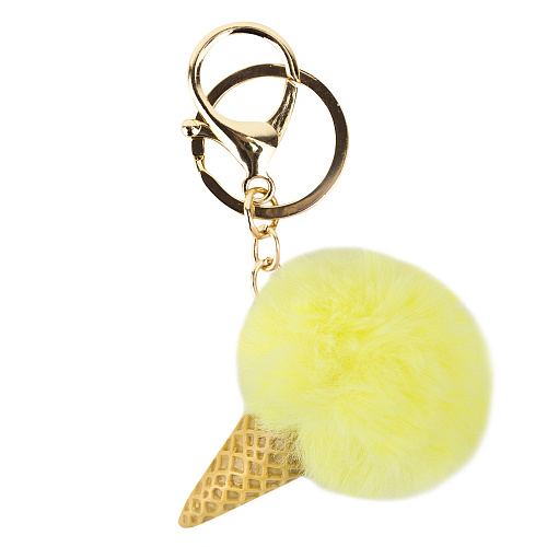 Брелок "Рожок мороженого" (желтый)