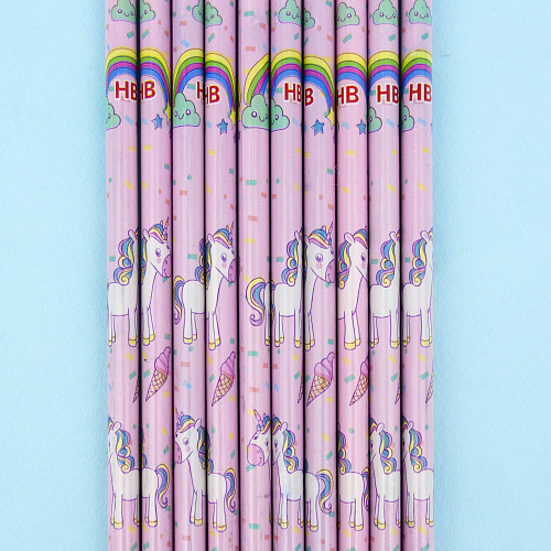 Набор карандашей "Единорожки" (розовый)