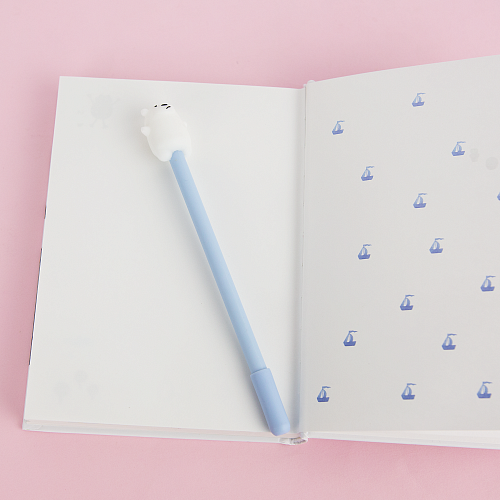 Ручка с медведем (белый)