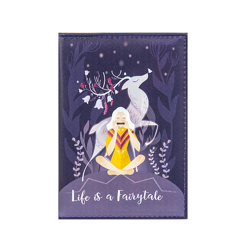 Обложка для паспорта "Fairytale" (иск.кожа)