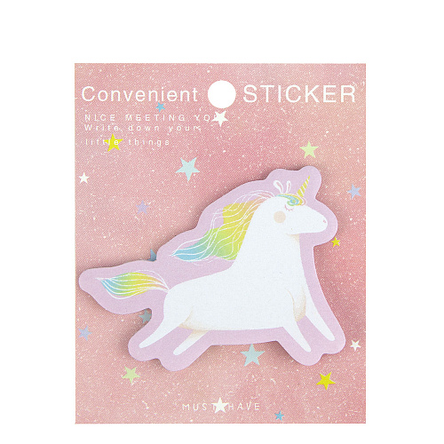 Стикеры для записей "Единорожка" розовая