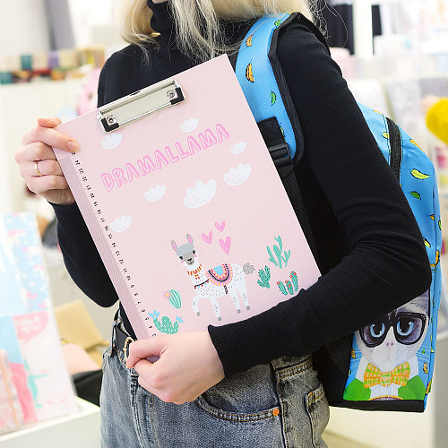 Папка-планшет "Llama" (розовый)