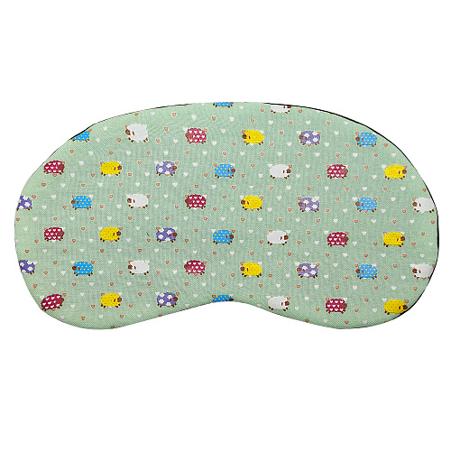 Маска для сна "Барашки" (светло-зеленая)