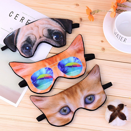 Маска для сна "Мопсик"