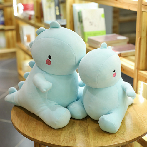 Игрушка-подушка "Динозавр" (голубой маленький)