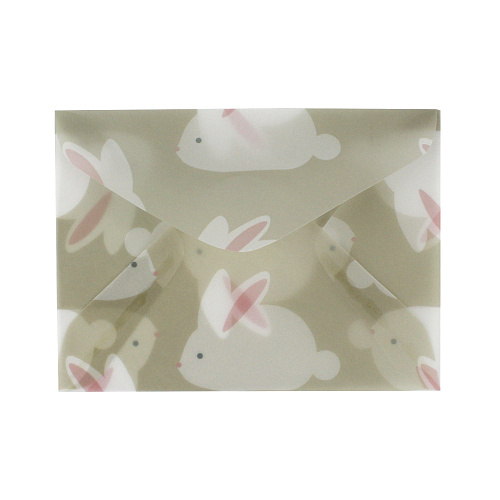 Конверт "кролики на бежевом"