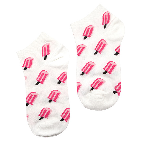 Носки "Мороженое" (белые)