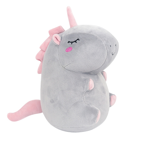 Игрушка-подушка "Единорог с сердечком" (серый)
