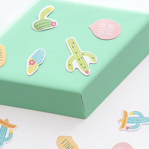 Набор стикеров "Ассорти" (кактусы)