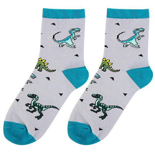 Носки детские "Динозавры", разм.20-22 (7-9 лет)