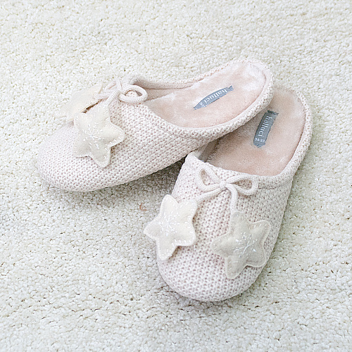 Тапочки "Звездные" (бежевые)