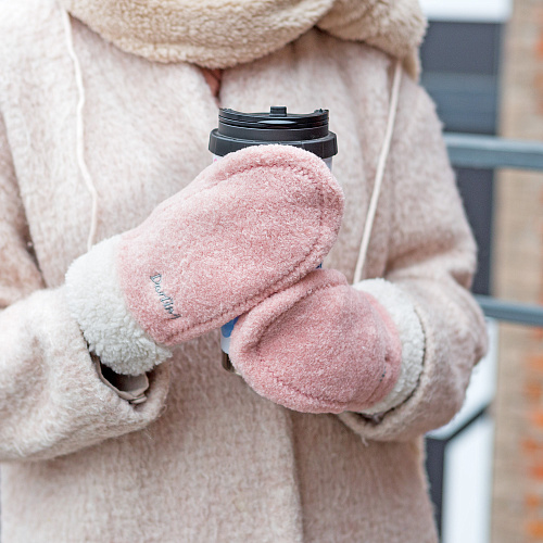 Варежки утепленные "Darling", розовые