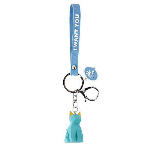 Брелок "Кот" (голубой)