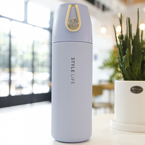 Термос "Style life" (голубой)