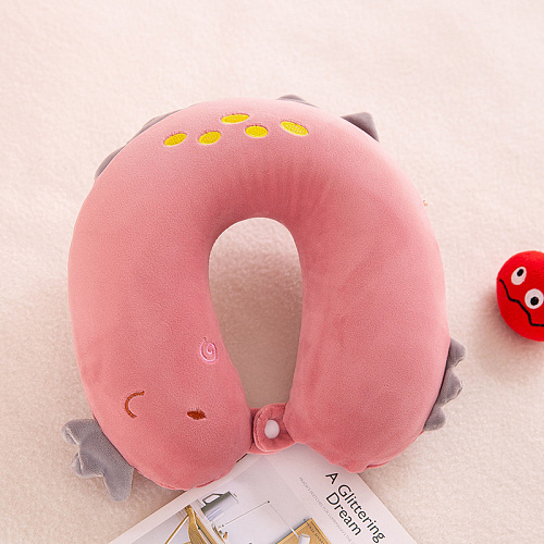 Подушка для путешествий "Дино" (розовая)