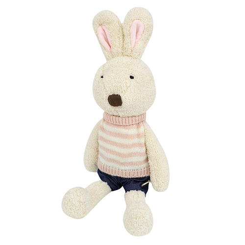 Игрушка-подушка "Зайка в розовом свитере" 45см
