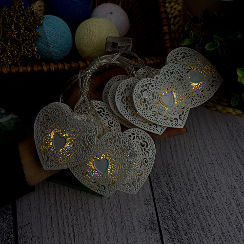 Гирлянда "Кружева" LED, батарейка