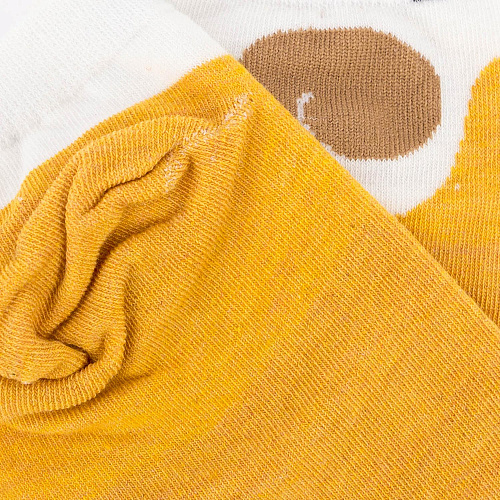 Носки короткие "Собачка" (оранжевые)