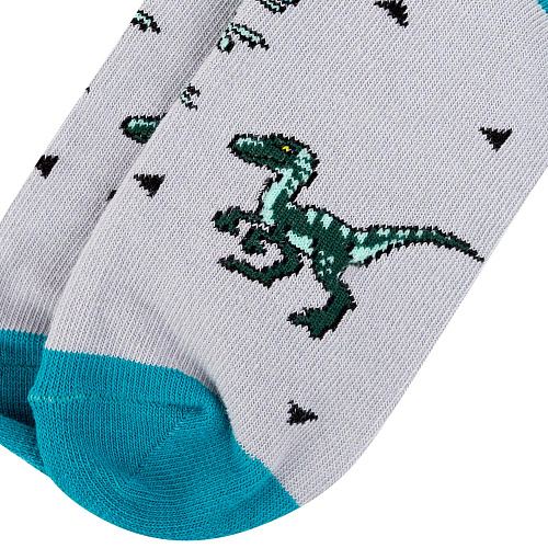 Носки детские "Динозавры", разм.20-22 (7-9 лет)