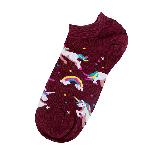 Носки короткие "Радужные единороги"