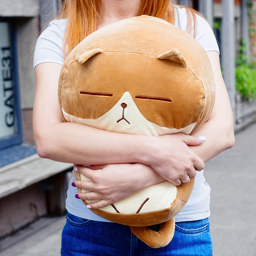 Игрушка-подушка "Котя Рыжик" 40см