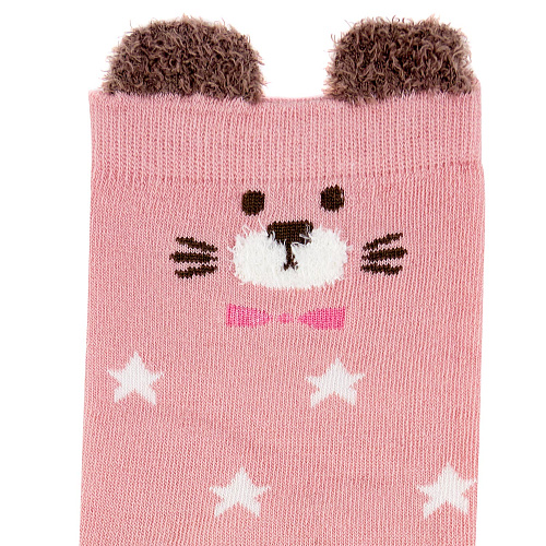 Носки удлиненные "Pinky" (розовые в звездочку)