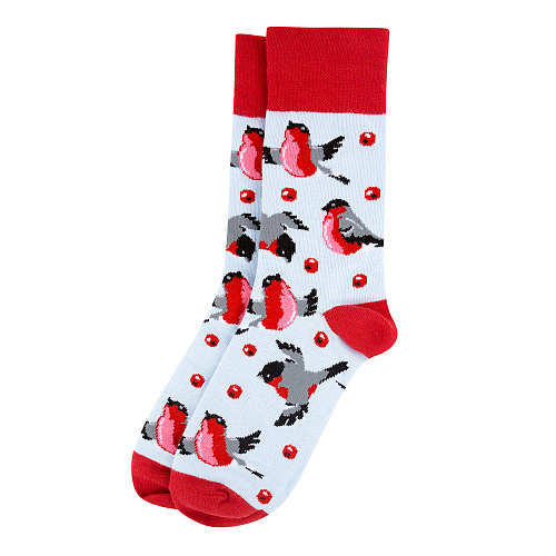 Носки "Снегири", разм.35-39