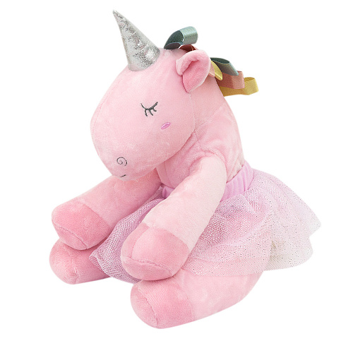 Игрушка-подушка "Единорожка в юбочке" (розовый)