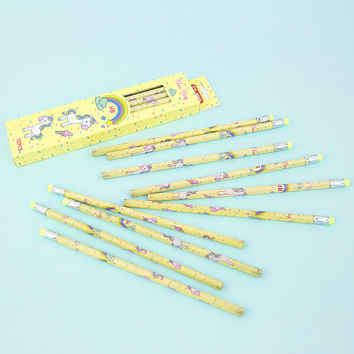 Набор карандашей "Единорожки" (желтый)