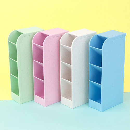 Подставка для ручек узкая (бежевая)