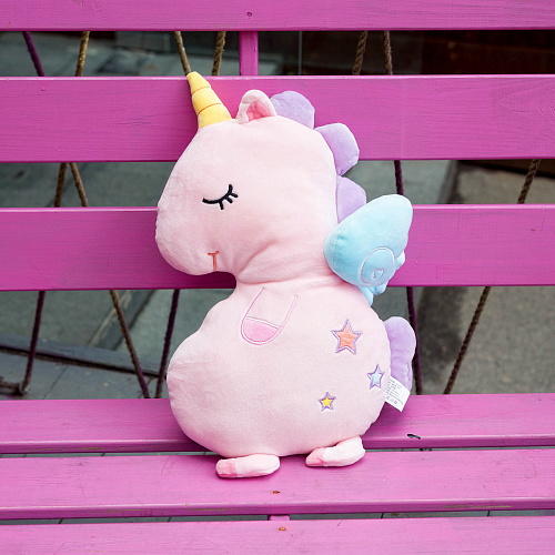 Игрушка-подушка "Пегас со звездами" (розовый)