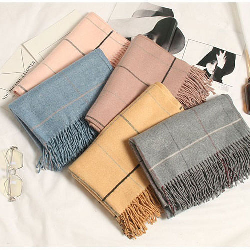 Шарф "Лондон", голубой