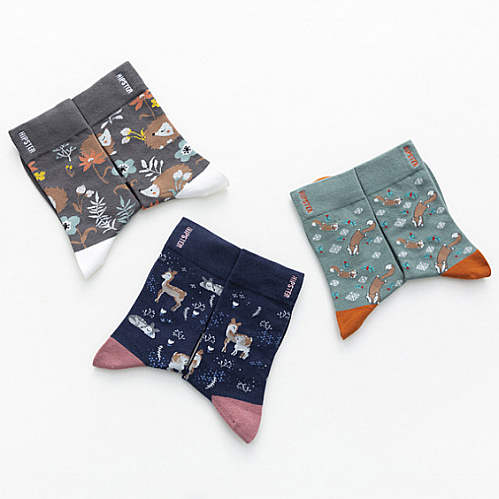 Носки "Олени" (синие)