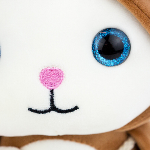 Игрушка-подушка "Котя в кигуруми" (коричневый) 24см