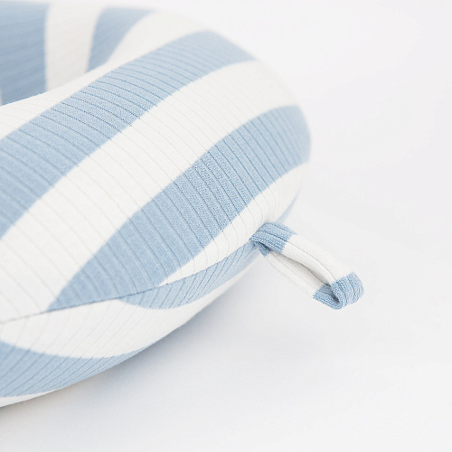 Подушка для путешествий "Полоски", Memory Foam (синяя)