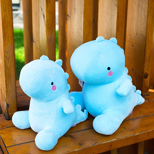 Игрушка-подушка "Динозавр" (голубой маленький)